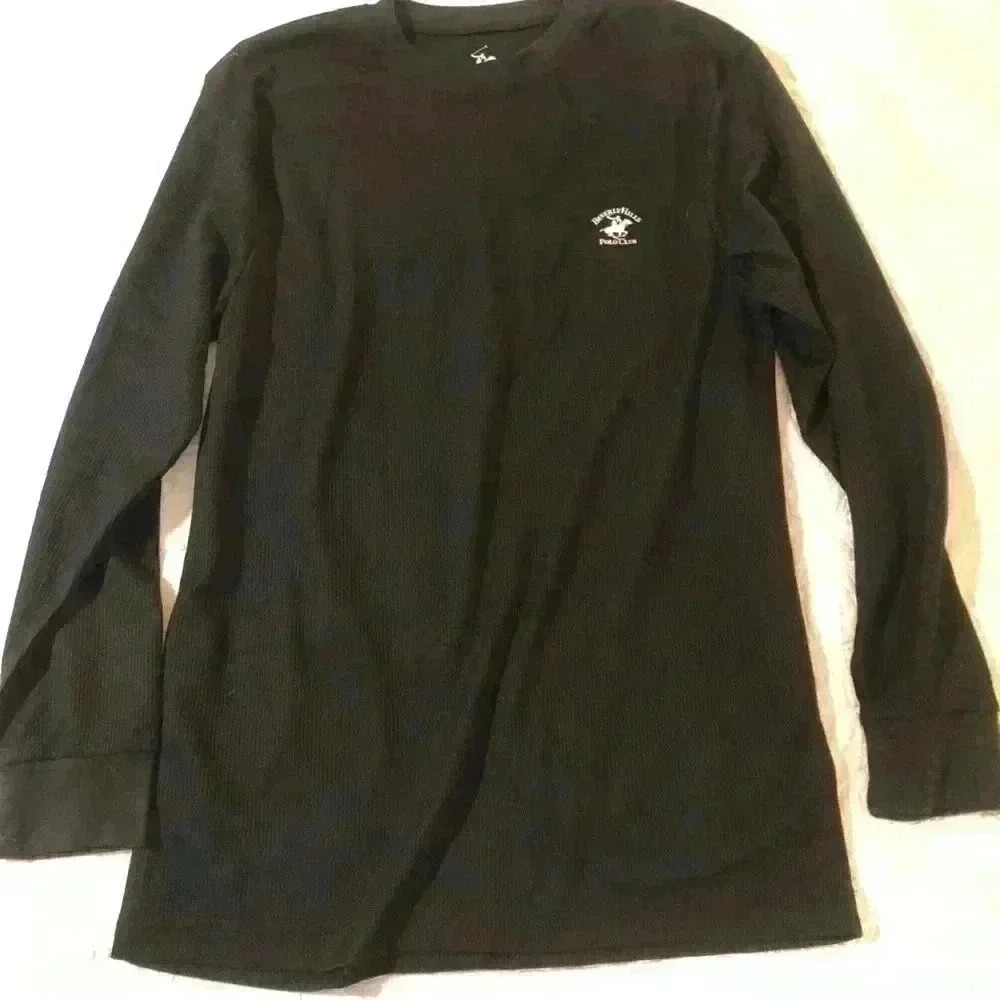 Mens Beverly Hills Polo Club loungewear long sleeve shirt. Size medium.